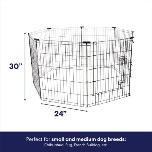 Frisco Wire Dog & Small Pet Exercise Pen With Step-Through Door -Dog Supplies 97484 PT1. AC SS1800 V1667228184