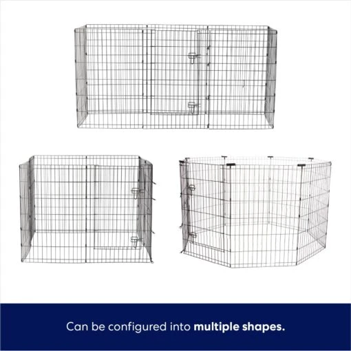 Frisco Wire Dog & Small Pet Exercise Pen With Step-Through Door -Dog Supplies 97484 PT5. AC SS1800 V1667227970