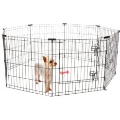 Frisco Wire Dog & Small Pet Exercise Pen With Step-Through Door -Dog Supplies 97484 PT7. AC SS1800 V1657661187