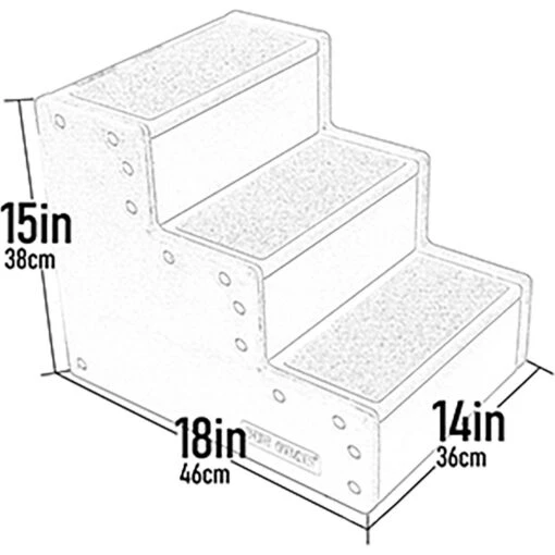 Pet Gear Pet Step Cat & Dog Stairs -Dog Supplies 97985 PT1. AC SS1800 V1673367500