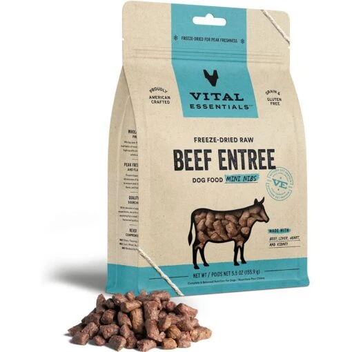 Vital Essentials Freeze-Dried Raw Chicken Entree Mini Nibs Dog Food + 2 Items -Dog Supplies 985894 PT1. AC SS1800 V1698239654