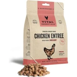 Vital Essentials Freeze-Dried Raw Chicken Entree Mini Nibs Dog Food + 2 Items -Dog Supplies 985894 PT4. AC SS1800 V1698186964