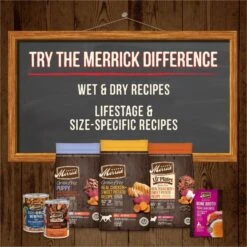 Merrick Power Bites Real Rabbit + Sweet Potato Recipe Grain-Free Soft & Chewy Dog Treats -Dog Supplies 98675 PT8. AC SS1800 V1501193901