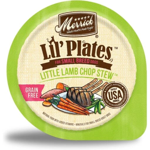 Merrick Lil' Plates Grain-Free Small Breed Wet Dog Food Little Lamb Chop Stew -Dog Supplies 98911 MAIN. AC SS1800 V1647910902