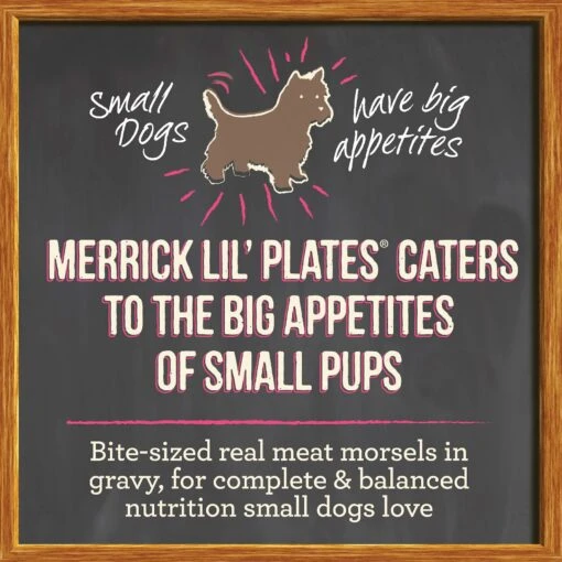 Merrick Lil' Plates Grain-Free Small Breed Wet Dog Food Little Lamb Chop Stew -Dog Supplies 98911 PT1. AC SS1800 V1647908816